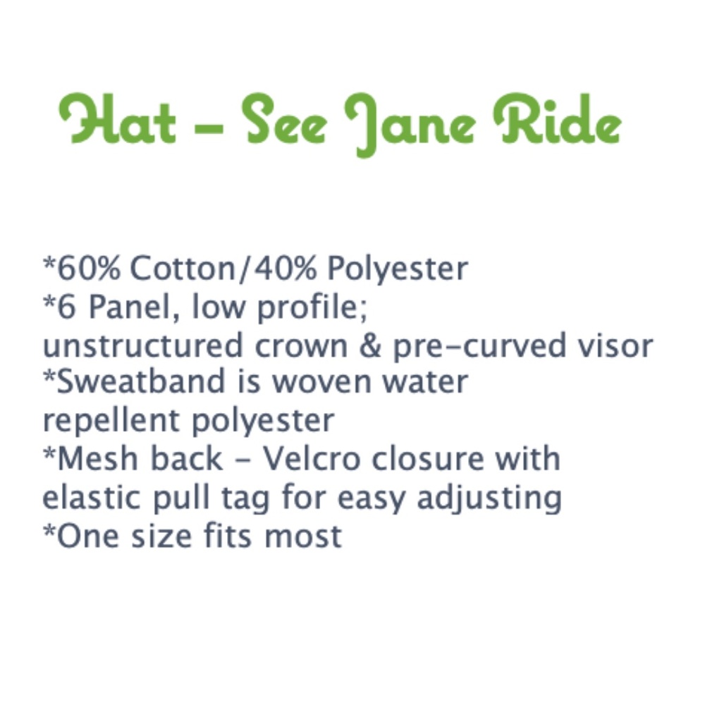 Hat - See Jane Ride - Picture 3 of 5